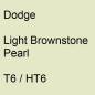 Preview: Dodge, Light Brownstone Pearl, T6 / HT6.